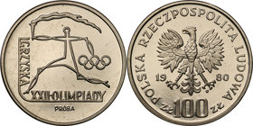 Collection - Nickel Probe Coins
POLSKA / POLAND / POLEN / PATTERN

PRL. PROBE Nickel 100 zlotych 1980 Igrzyska XXII Olimpiady 
Piękny egzemplarz.F...