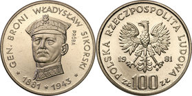 Collection - Nickel Probe Coins
POLSKA / POLAND / POLEN / PATTERN

PRL. PROBE Nickel 100 zlotych 1981 Sikorski 
Piękny egzemplarz.Fischer P 238
W...