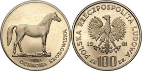 Collection - Nickel Probe Coins
POLSKA / POLAND / POLEN / PATTERN

PRL. PROBE Nickel 100 zlotych 1981 Koń 
Piękny egzemplarz.Fischer P 240
Waga/W...