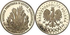 Collection - Nickel Probe Coins
POLSKA / POLAND / POLEN / PATTERN

III RP. PROBE Nickel 300 000 zlotych 1993 Getto Warszawskie 
Piękny egzemplarz....