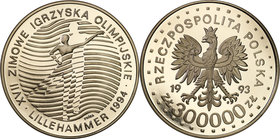Collection - Nickel Probe Coins
POLSKA / POLAND / POLEN / PATTERN

III RP. PROBE Nickel 300 000 zlotych 1993 XVII Zimowe IO. Lillehammer 
Piękny e...