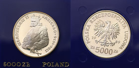 Coins Poland People Republic (PRL)
POLSKA / POLAND / POLEN

PRL. 5.000 zlotych 1989 Władysław Jagiełło, półpostać 
Rzadka i ceniona moneta kolekcj...