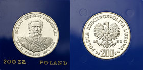 Coins Poland People Republic (PRL)
POLSKA / POLAND / POLEN

PRL. 200 zlotych 1983 Jan III Sobieski, popiersie 
Menniczy egzemplarz w oryginalnym n...
