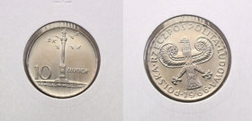 Coins Poland People Republic (PRL)
POLSKA / POLAND / POLEN

PRL 10 zlotych 1966 mała kolumna 
Menniczy egzemplarz.Fischer OB 055
Waga/Weight: 9,5...