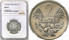 Coins Poland People Republic (PRL)
POLSKA / POLAND / POLEN

PRL. 2 zlote 1972 jagody aluminum NGC MS65 
Menniczy egzemplarz o prezencji lustrzanki...