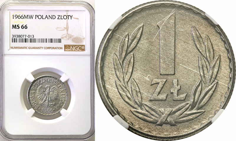 Coins Poland People Republic (PRL)
POLSKA / POLAND / POLEN

PRL. 1 zloty 1966...