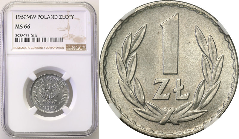 Coins Poland People Republic (PRL)
POLSKA / POLAND / POLEN

PRL. 1 zloty 1969...