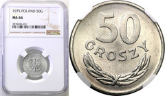 Coins Poland People Republic (PRL)
POLSKA / POLAND / POLEN

PRL. 50 groszy 1975 aluminum NGC MS66 
Piękny, menniczy egzemplarz.Fischer OB 035
Wag...
