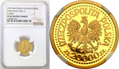 Polish Gold Coins since 1990
POLSKA / POLAND / POLEN

PROBE GOLD 20.000 zlotych 1991 Pope John Paul II Ołtarz NGC PF69 ULTRA CAMEO (2 MAX) 
Druga ...