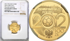 Polish Gold Coins since 1990
POLSKA / POLAND / POLEN

IIIRP. 100 zlotych 2012 EURO NGC PF70 ULTRA CAMEO (MAX) 
Najwyższa możliwa nota i MAX na świ...