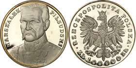 Polish collector coins after 1990
POLSKA / POLAND / POLEN

III RP. 100.000 zlotych 1990 Pilsudski - Mały Tryptyk 
Moneta wchodzi w skład tzw. Małe...