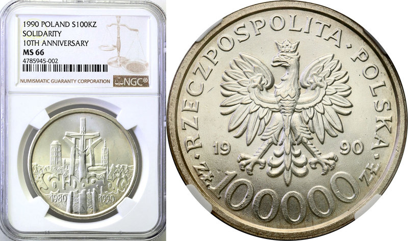 Polish collector coins after 1990
POLSKA / POLAND / POLEN

III RP. 100.000 zl...