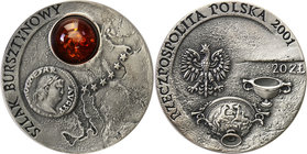 Polish collector coins after 1990
POLSKA / POLAND / POLEN

III RP. 20 zlotych 2001 Szlak Bursztynowy 
Menniczy egzemplarz. Rzadsza moneta.Fischer ...