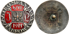 Decorations, Orders, Badges
POLSKA / POLAND / POLEN

II RP. Badge of First Personnel Company 1914 
Pododdział piechoty utworzony 3 sierpnia 1914 w...