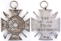 Decorations, Orders, Badges
POLSKA / POLAND / POLEN

II RP. Badge of shooting competition - 500th anniversary of the Brotherhood in Znin 1924 
Odz...