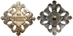 Decorations, Orders, Badges
POLSKA / POLAND / POLEN

II RP. Memorial badge for the Sacrificial Work of 1921 
Mosiądz srebrzony. Odznaka jednoczęśc...