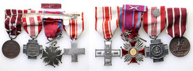 Decorations, Orders, Badges
POLSKA / POLAND / POLEN

Polish Armed Forces in the West. Veteran's medals awarded in London 4 pcs + 2 miniatures 
Sta...
