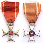 Decorations, Orders, Badges
POLSKA / POLAND / POLEN

II RP. Cross of the Order of Polonia Restituta V class (1918) 
Uszkodzenie emalii na dolnym r...
