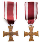 Decorations, Orders, Badges
POLSKA / POLAND / POLEN

Cross of Valor 1944 
Pięknie zachowane odznaczenie. Wstążka. Okres powojenny.Wymiary: 44 x 44...