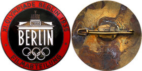 Decorations, Orders, Badges
POLSKA / POLAND / POLEN

Germany, Third Reich. Film Crew Badge - 11th Olympic Games, Berlin 1936 
Pięknie zachowane em...