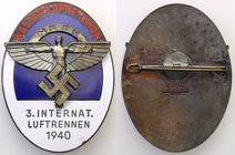 Decorations, Orders, Badges
POLSKA / POLAND / POLEN

Germany, Third Reich. 1940 Aviation Competition Bad 
Niewielkie uszkodzenie białej emalii. Ba...