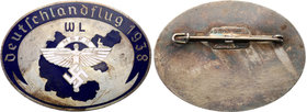 Decorations, Orders, Badges
POLSKA / POLAND / POLEN

Germany, Third Reich. Aviation badge 1938 
Emalie, biały metal. Sygnatura wytwórcy na odwroci...