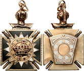 Decorations, Orders, Badges
POLSKA / POLAND / POLEN

Masoni, Malta. gold Templar Cross - GOLD 
Piękny emaliowany złoty Krzyż Templariuszy. Sentenc...