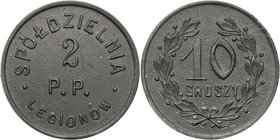 COLLECTION coins Cooperative Military ex. Wojciech Jakubowski
Sandomierz - 2. Regiment infantry Legions. 10 groszy (1931-1939) 
Spółdzielnia 2 Pułku...