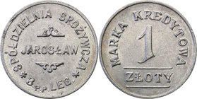 COLLECTION coins Cooperative Military ex. Wojciech Jakubowski
Jarosław - 1 zloty (1921-1939), Food Cooperative 3 Regiment infantry 
Pięknie zachowan...
