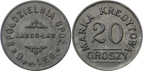 COLLECTION coins Cooperative Military ex. Wojciech Jakubowski
Jarosław - 3. Regiment infantry Legions, 20 groszy (1921-1939), Food Cooperative 3 Regi...