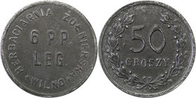 COLLECTION coins Cooperative Military ex. Wojciech Jakubowski
Vilnius - 6 Regiment infantry Legions, 50 groszy (1921-1939), Soldier's Tea Room 
Pięk...