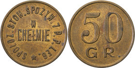COLLECTION coins Cooperative Military ex. Wojciech Jakubowski
Chełm - 50 groszy (1923-1934) Cooperative Associations Grocers 7 Regiment infantry Legi...