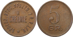 COLLECTION coins Cooperative Military ex. Wojciech Jakubowski
Chełm - 5 groszy (1923-1934) Cooperative Associations Grocers 7 Regiment infantry Legio...