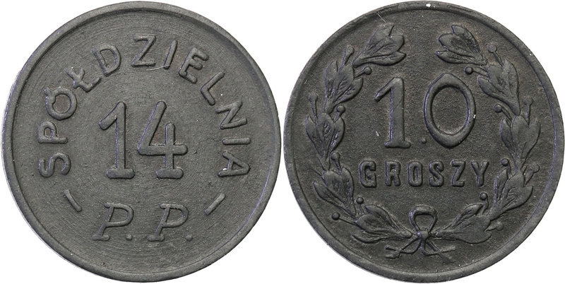 COLLECTION coins Cooperative Military ex. Wojciech Jakubowski
Włocławek - 10 gr...