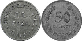 COLLECTION coins Cooperative Military ex. Wojciech Jakubowski
Krakow / Cracow - 50 groszy Cooperative Grocery 20 Regiment Piechot 
Bardzo ładnie zac...