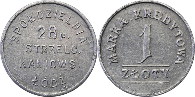 COLLECTION coins Cooperative Military ex. Wojciech Jakubowski
Łódź - 1 zloty Co...