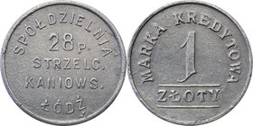 COLLECTION coins Cooperative Military ex. Wojciech Jakubowski
Łódź - 1 zloty Cooperative 28 Regiment infantry Strzelców Kaniowskich 
Bardzo ładnie z...