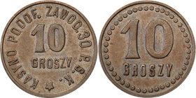 COLLECTION coins Cooperative Military ex. Wojciech Jakubowski
Warszawa - 10 groszy Casino Noncommissioned Officers Zawodowych 30 Regiment Strzelców K...