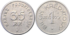 COLLECTION coins Cooperative Military ex. Wojciech Jakubowski
Brześć - 1 zloty Bilon Kredytowy Casino PodOfficers 35 Regiment infantry 
Atrakcyjny e...