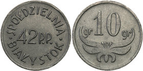 COLLECTION coins Cooperative Military ex. Wojciech Jakubowski
Białystok - 10 groszy Cooperative 42 Regiment infantry - RARE 
Moneta w pięknym stanie...