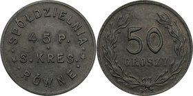 COLLECTION coins Cooperative Military ex. Wojciech Jakubowski
Równe - 50 groszy Cooperative 45 Regiment Strzelców Kresowych - RARE 
Bardzo rzadka mo...