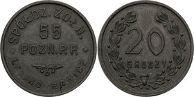 COLLECTION coins Cooperative Military ex. Wojciech Jakubowski
Leszno, Rawicz - 20 groszy Cooperativea Żołnierska 55 Poznański Regiment infantry 
Bar...