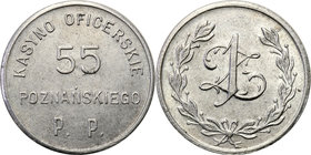 COLLECTION coins Cooperative Military ex. Wojciech Jakubowski
Leszno - 1 zloty Casino Oficerskie 55 Poznański Regiment infantry 
Piękny połysk menni...