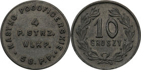 COLLECTION coins Cooperative Military ex. Wojciech Jakubowski
Poznań - 10 groszy Casino PodOfficers 58 Regiment infantry, 4 Regiment Strzelców Wielko...