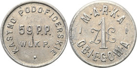 COLLECTION coins Cooperative Military ex. Wojciech Jakubowski
Inowrocław - 1 zloty Casino PodOfficers 59 Regiment infantry Wielkopolskiej - RARE 
Mo...