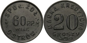 COLLECTION coins Cooperative Military ex. Wojciech Jakubowski
Ostrów Wielkopolski - 20 groszy Cooperative soldier 60 Regiment infantry Wielkopolskiej...
