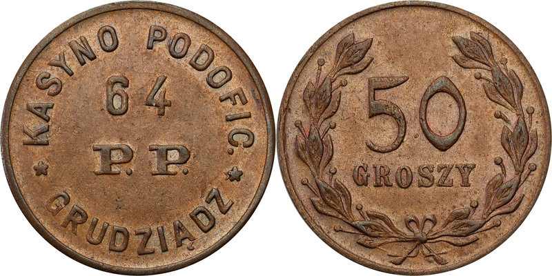 COLLECTION coins Cooperative Military ex. Wojciech Jakubowski
Grudziądz - 50 gr...