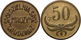 COLLECTION coins Cooperative Military ex. Wojciech Jakubowski
Grudziądz - 50 groszy Cooperative „Mrozy” 65 Regiment infantry - RARE 
II utajniona em...