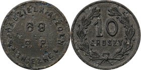 COLLECTION coins Cooperative Military ex. Wojciech Jakubowski
Gniezno - 10 groszy Cooperativea Żołnierska 69 Regiment infantry (c.a.) - Rzadki 
Przy...