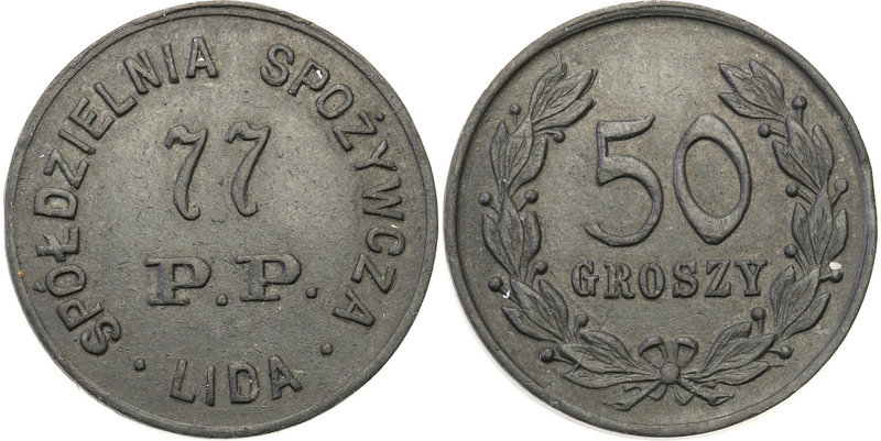 COLLECTION coins Cooperative Military ex. Wojciech Jakubowski
Lida - 50 groszy ...